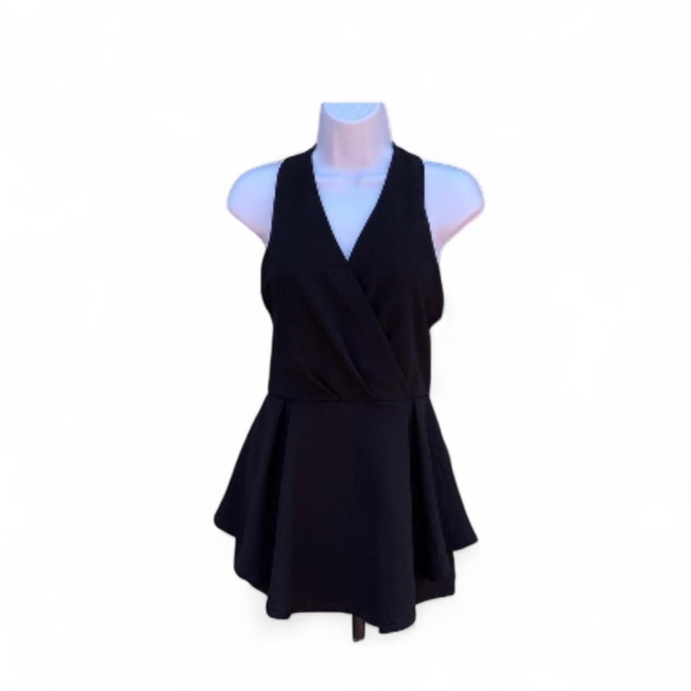 Halter Romper Mini Dress - Size L